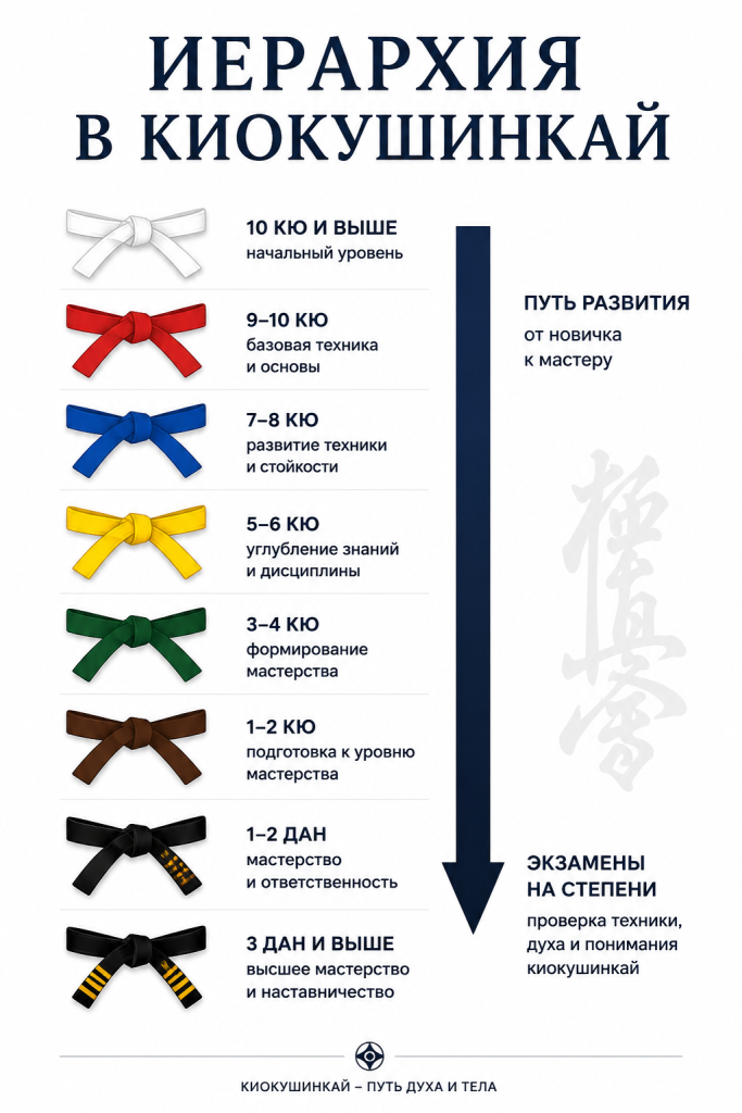 Иерархия в Киокушинкай