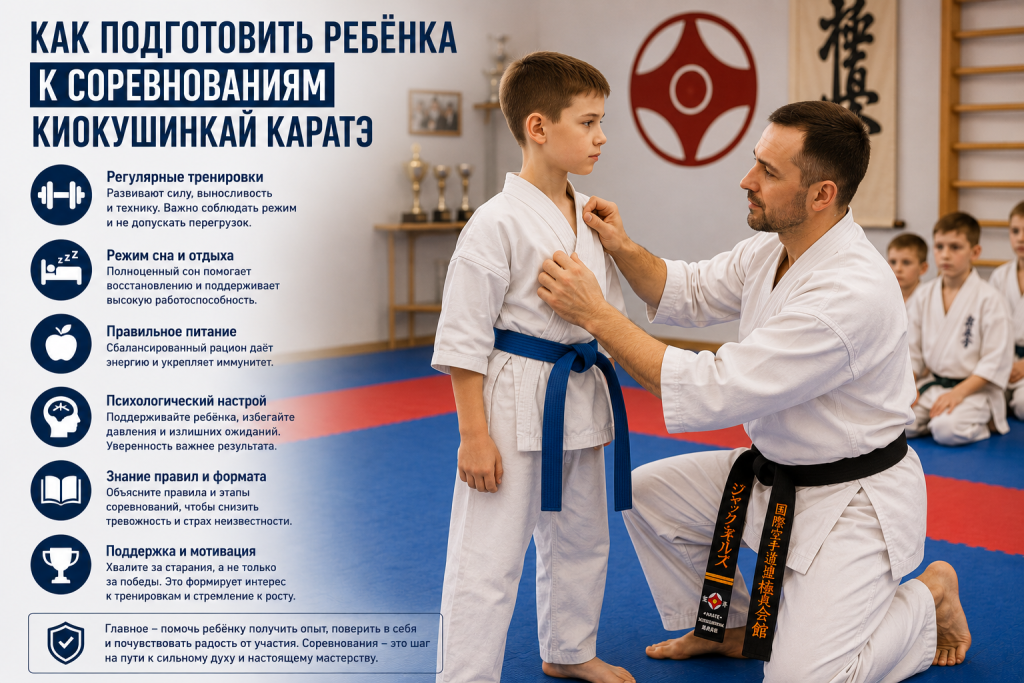 Как подготовить ребёнка к соревнованиям по каратэ