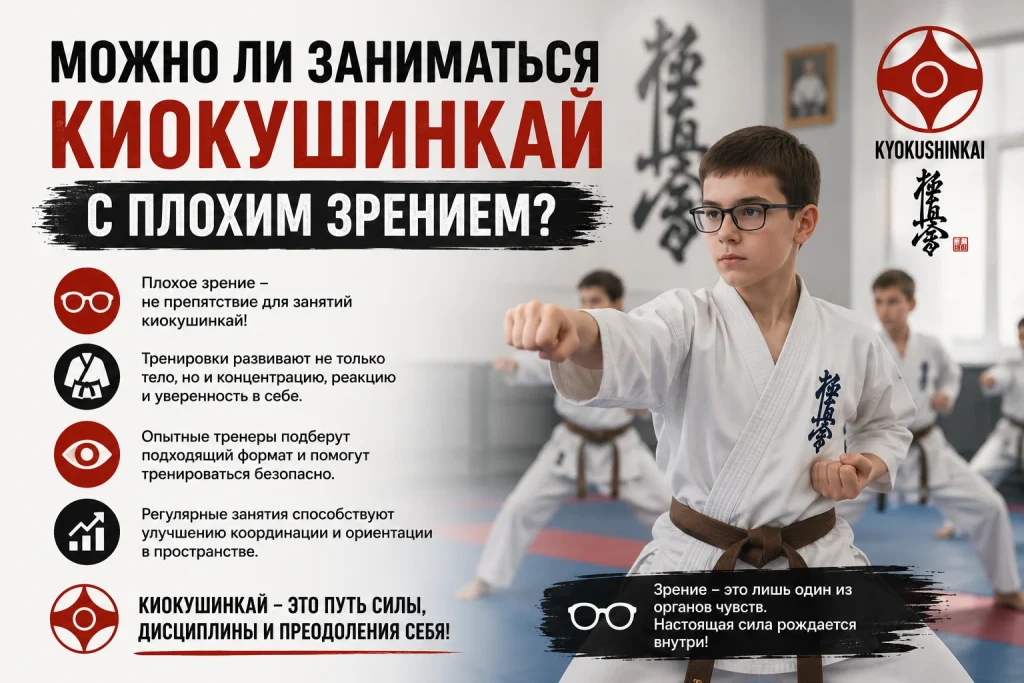 Можно ли заниматься каратэ с плохим зрением