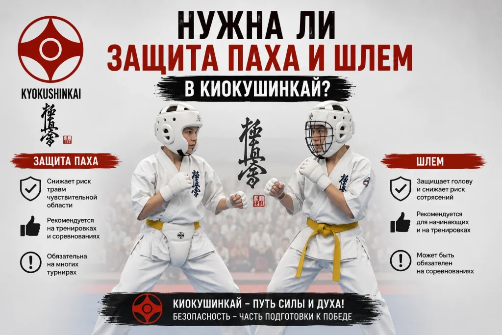Нужна ли защита паха и шлем в Киокушинкай