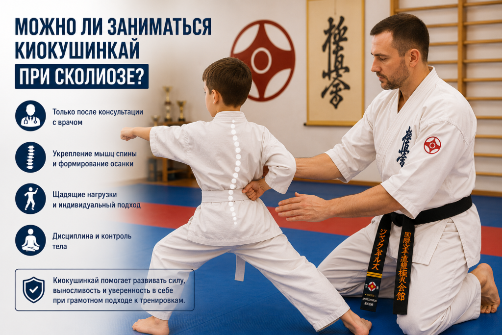 Можно ли заниматься каратэ при сколиозе