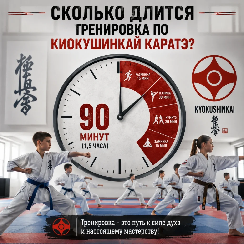 Сколько длится тренировка по каратэ